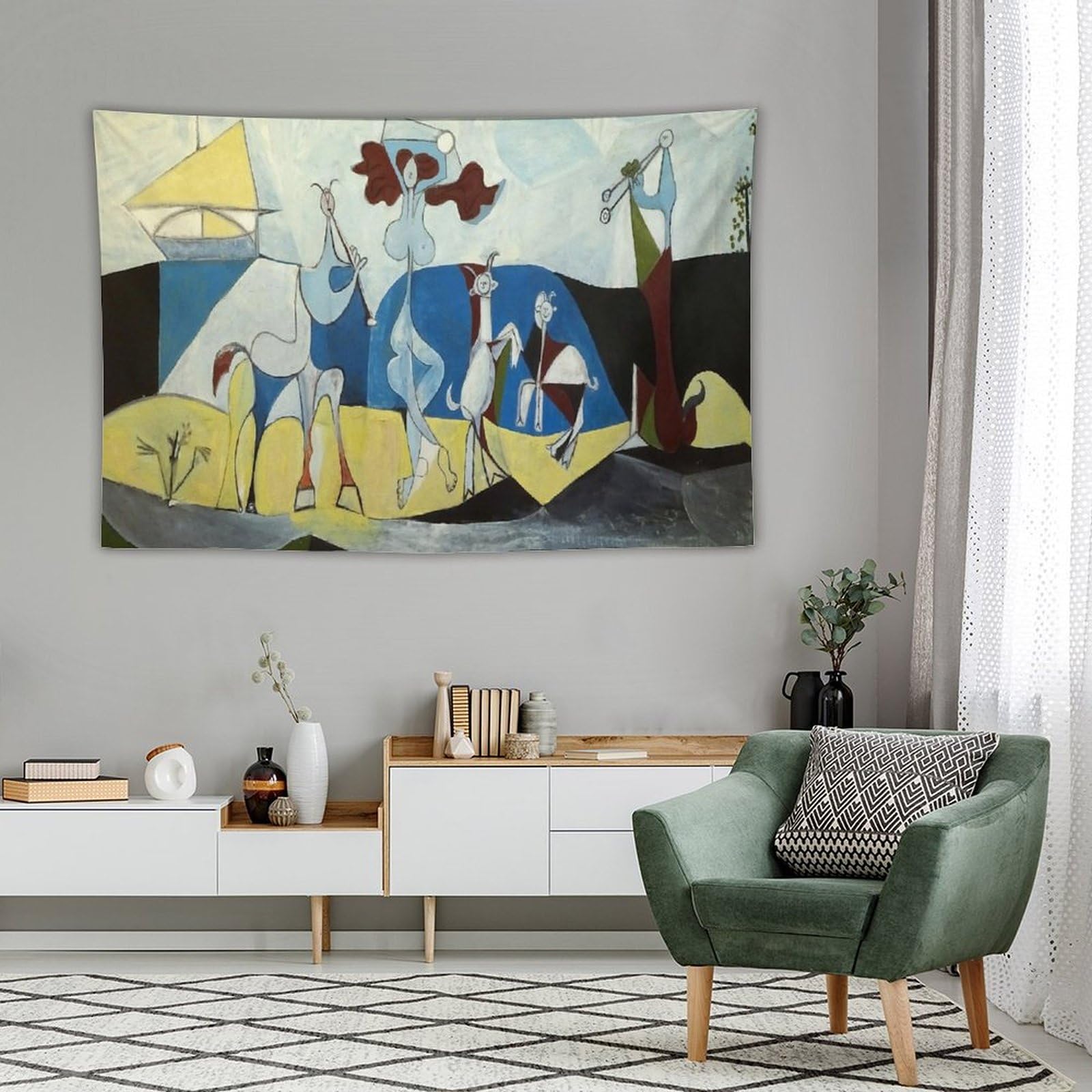 Amazon.com: JU XIANG Pablo Picasso Tapestry，Pablo Picasso's Lust